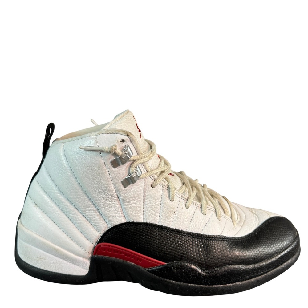 Air Jordan 12 Retro Taxi White Black Red 130690-125 Mens 10 Basketball Shoes